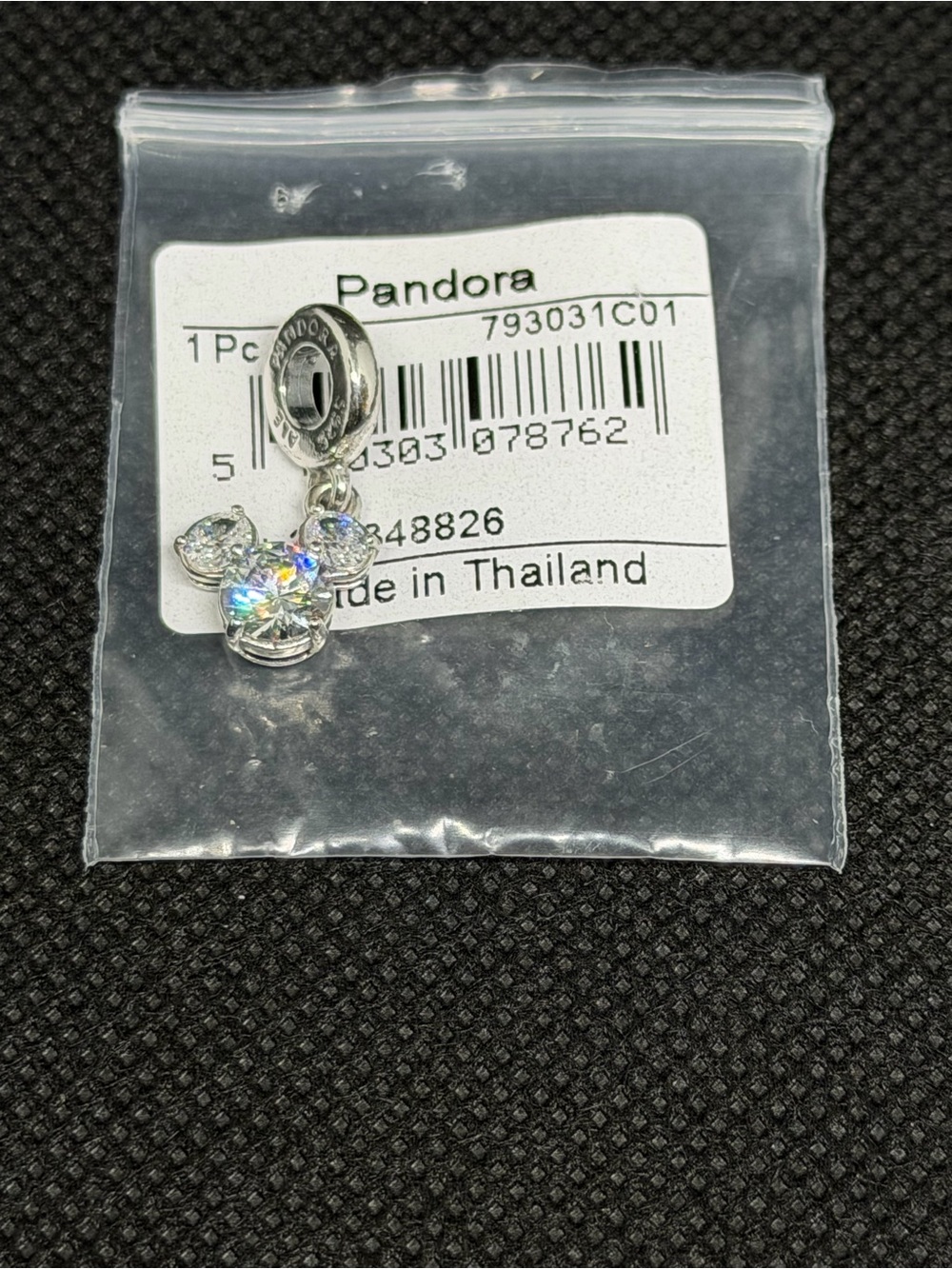 Pandora Disney Mickey Mouse CZ Dangle Charm - 793031C01